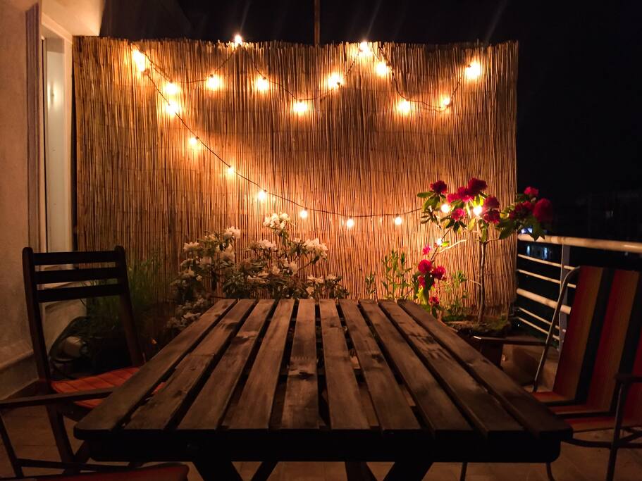 Terrace by night