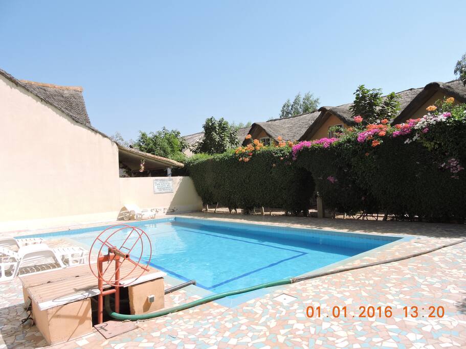 la piscine co-locative , contre la villa!