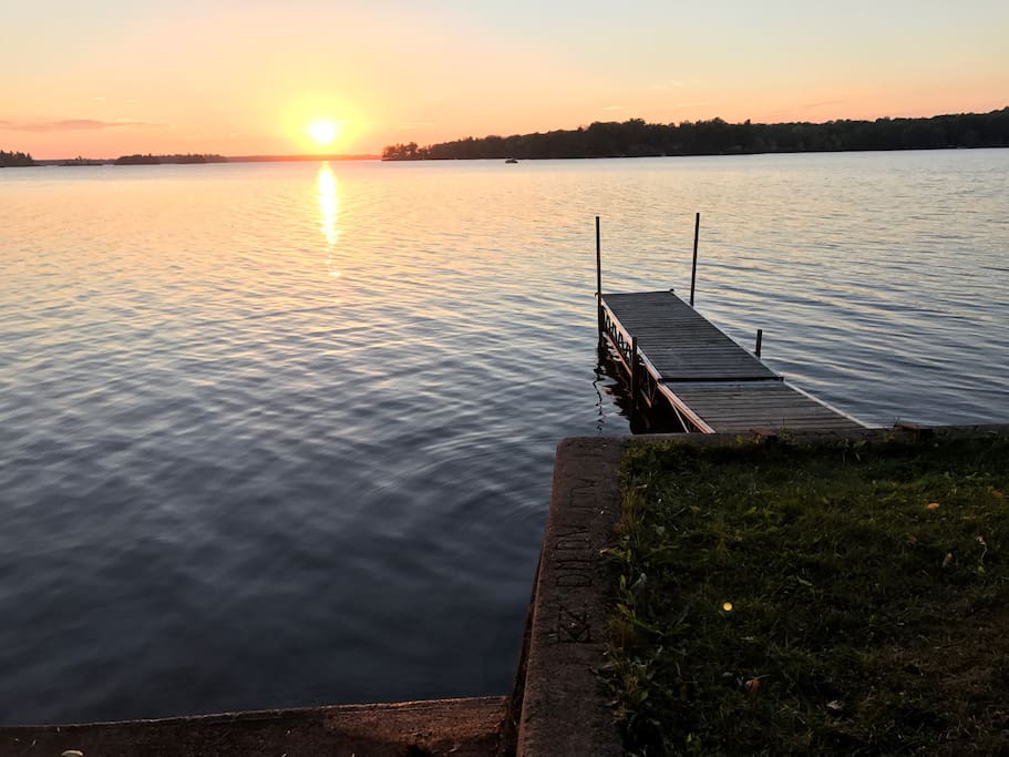Great view out past the dock.