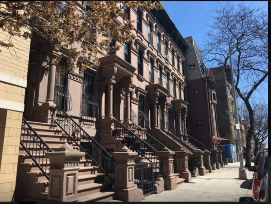 The brown stones house.
