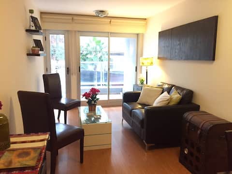 Punta Carretas 1/2 block from the rambla. Equipped