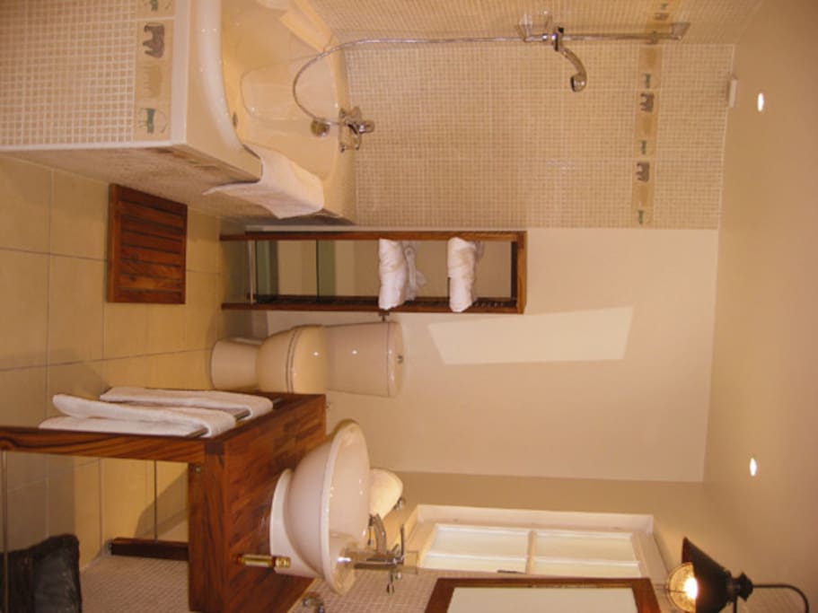 Salle de bains avec wc
