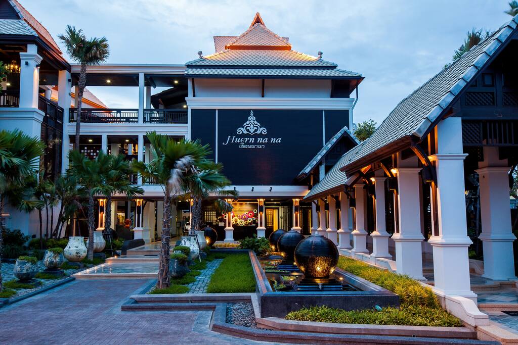 front of the hotel