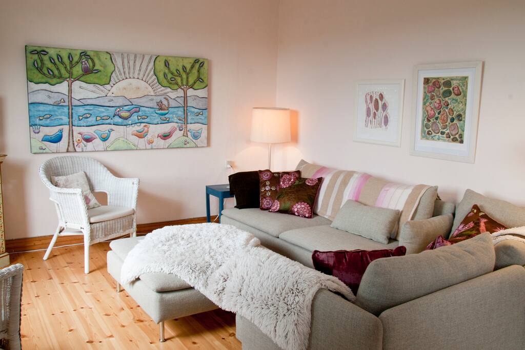 the living room area is very comfortable, with tv/dvd, you can stream tv via the wifi, or relax with a good book!