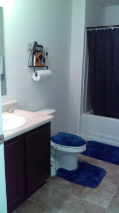 Restroom is your own private one across from bedroom