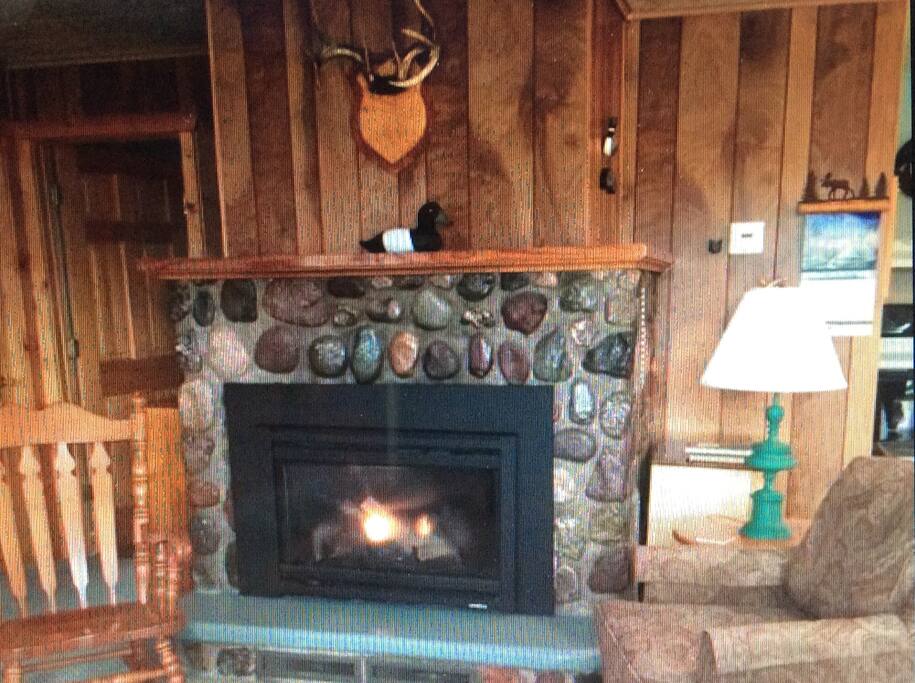 Our beautiful gas fire place