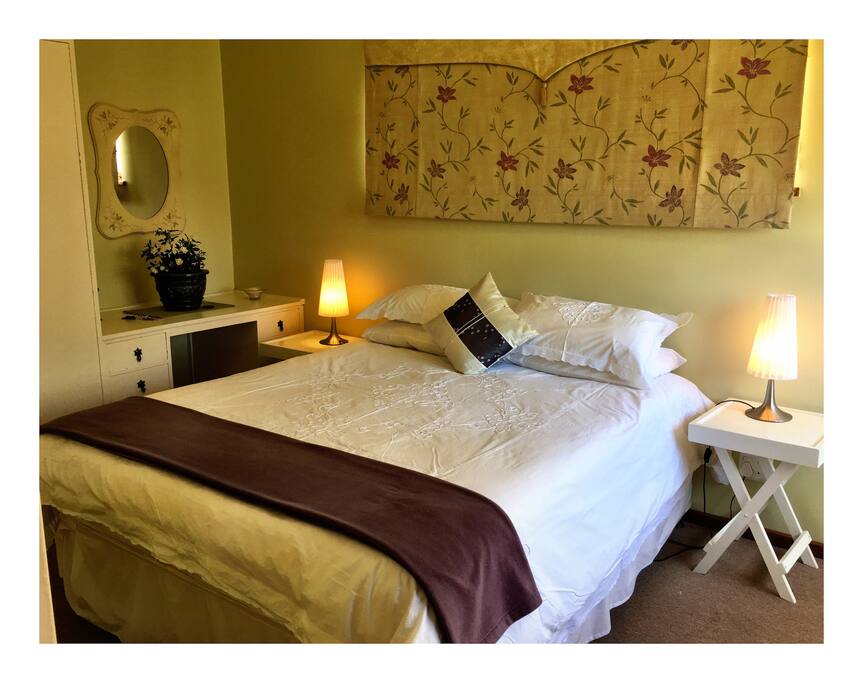 Bedroom with ensuite bathroom.