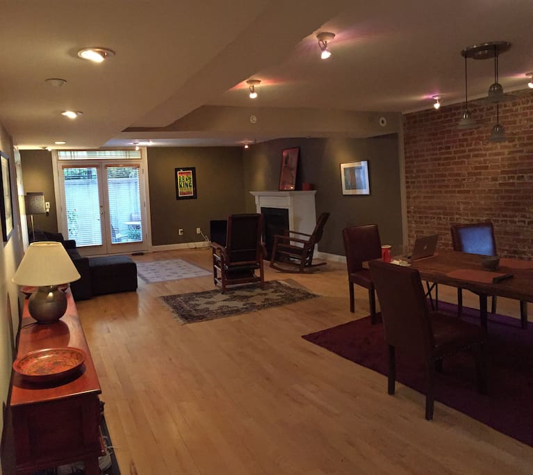 View of living/dining area, from kitchen