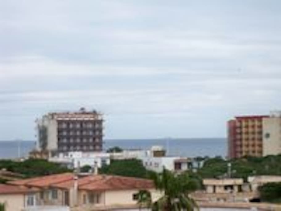 Vue depuis balcon salon séjour