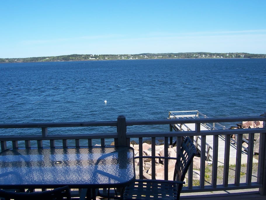 View from your deck to Campobello Island.