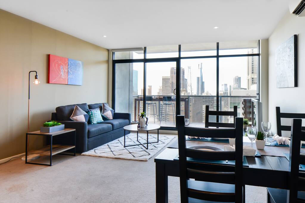 Enjoy the space as you roam about the light filled living and dining area