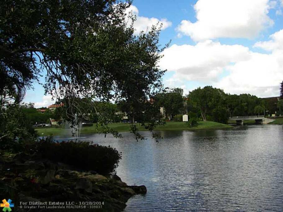 Lake on the golf course