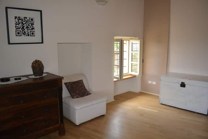 Top floor apartment, the living area