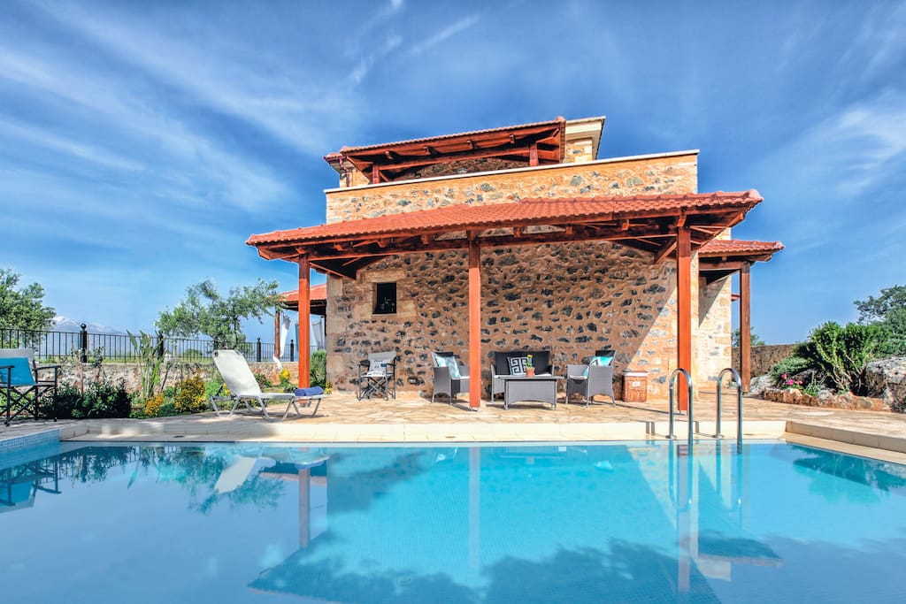 Pool and seating area