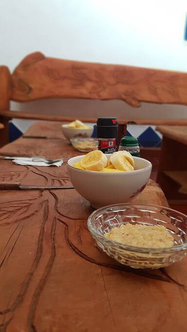 Desayuno Casa Rosa Hostel