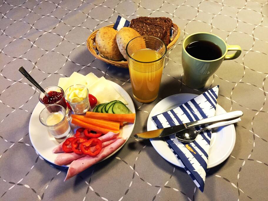 The breakfast might look like this.