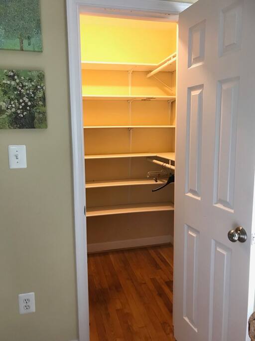 large walk-in closet in suite 1