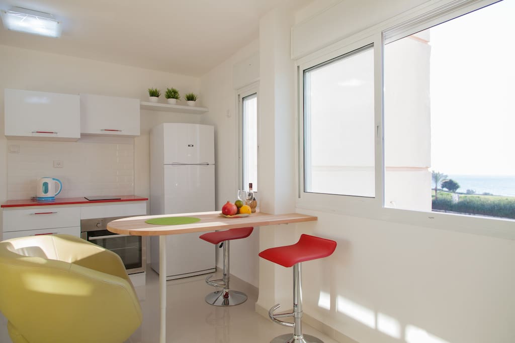 Open fully equipped kitchen