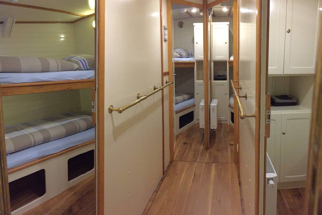 4x two person cabines with bunk beds ( maximum for 8 person)