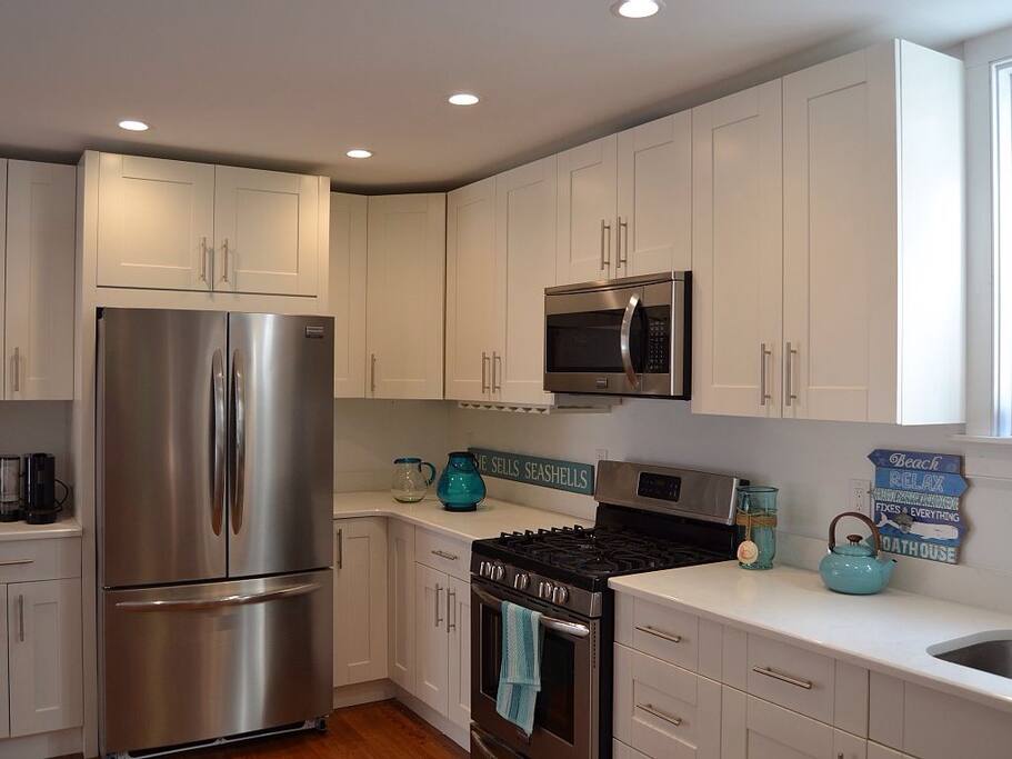 Fully renovated kitchen with stainless steel appliances