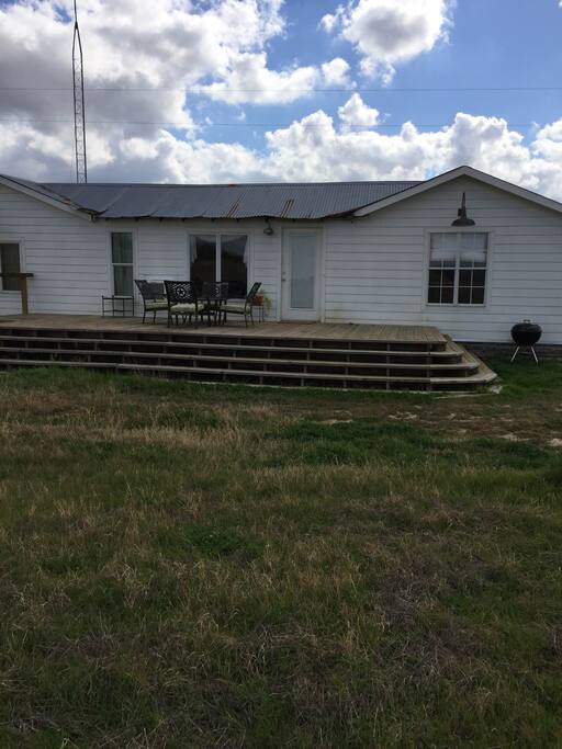 cottage entrance & large deck