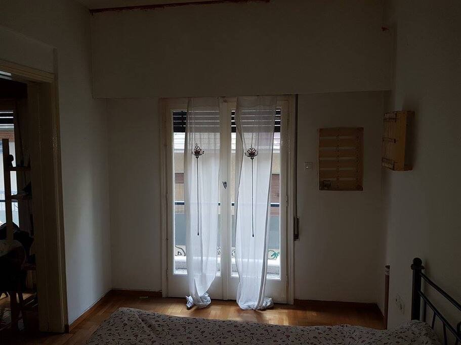 private bedroom window view