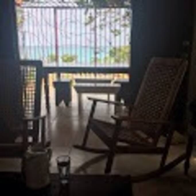 Living room, overlooking the ocean