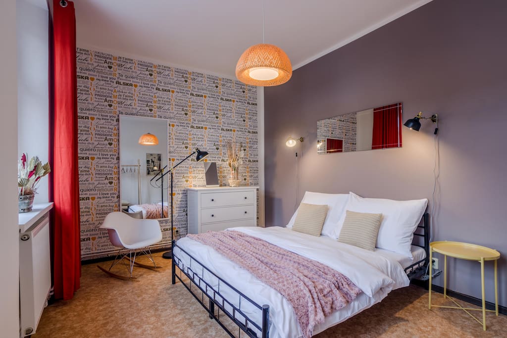 Welcome to our stylish and extra cosy bedroom. It´s the most important to feel comfortable in bedroom, right?