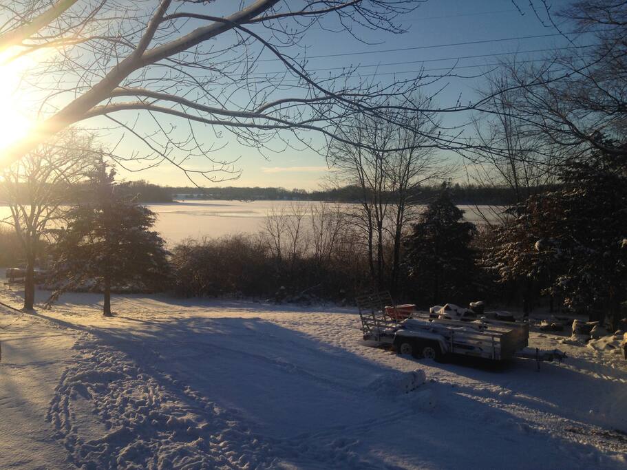 Winter view from the deck