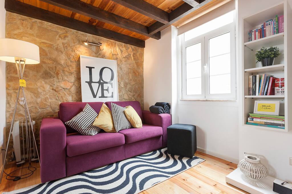 Sofa. The Love print is to inspire you :)