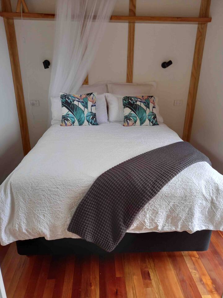 Super comfy double bed ensuring you have a good nights rest after exploring and enjoying the area all day 