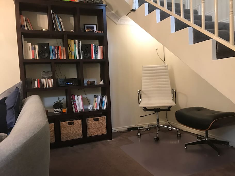 Reading and music nook