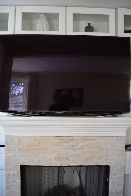 HDTV over Fireplace