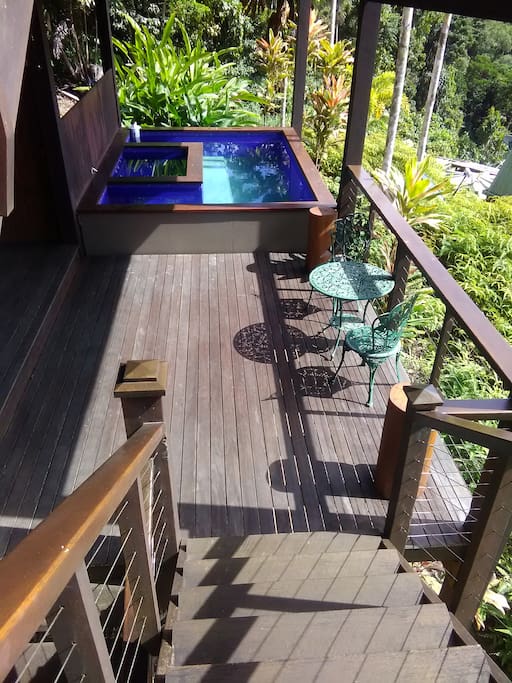 Pool Deck and another Hammock.