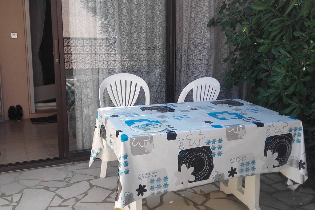 Terrasse avec ouverture véranda