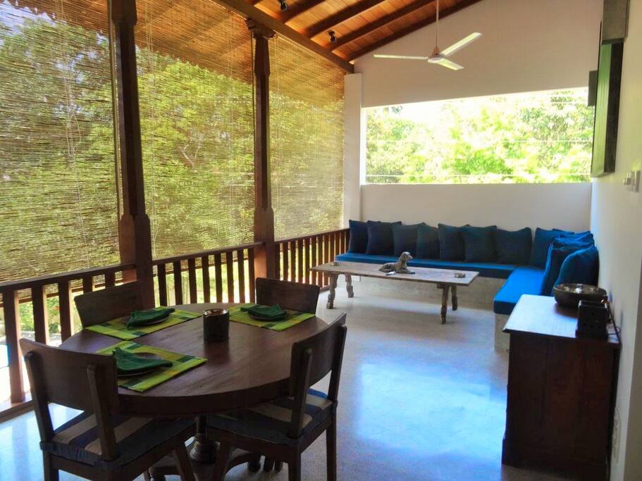 Spacious shared living and dining area