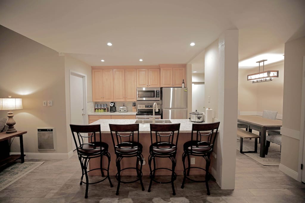 Kitchen with Countertop Seating
