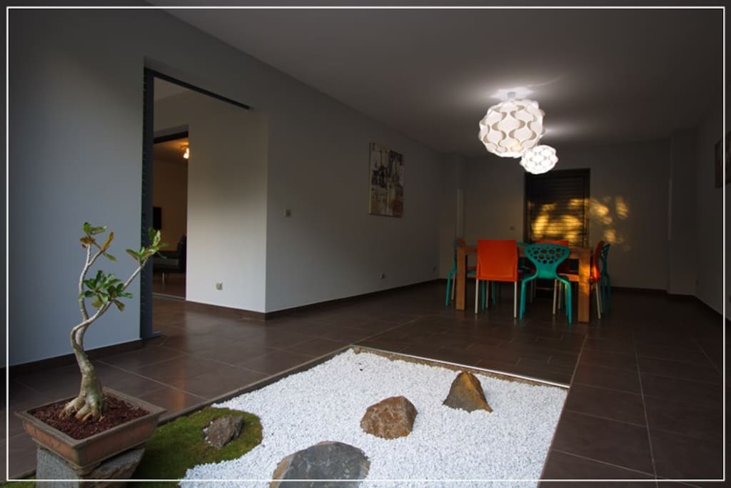 Première varangue dans une décoration zen