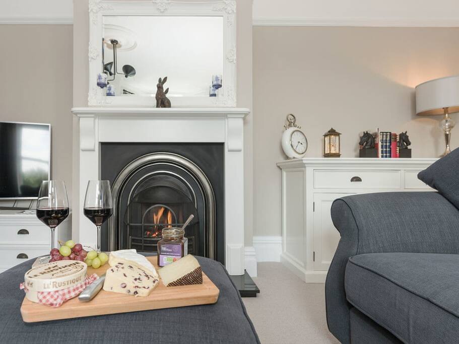 Attractive living room with period features