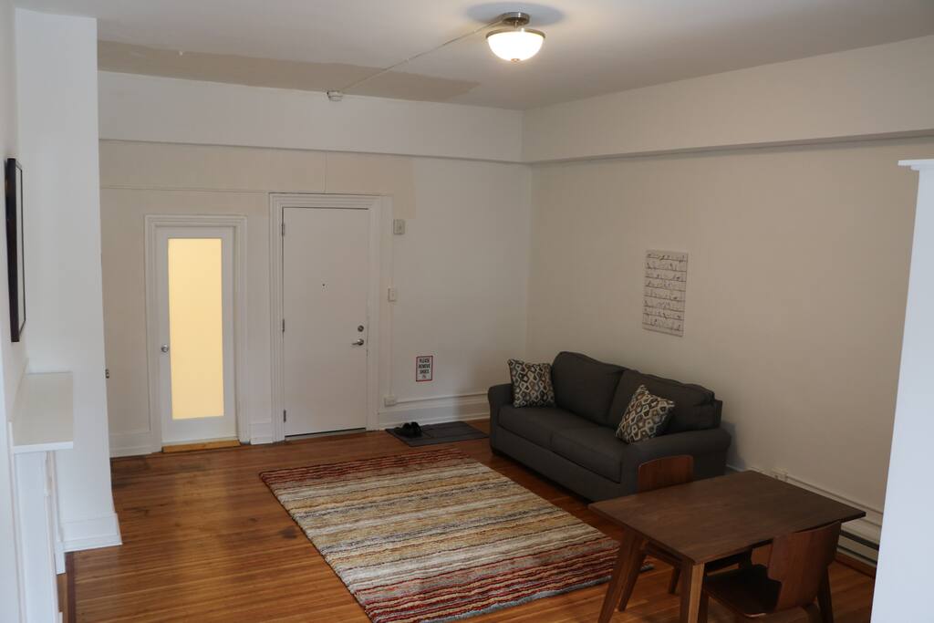 View toward entrance door