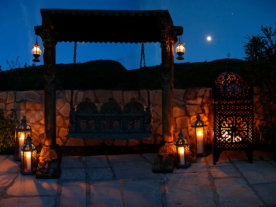 Spend a beautiful summer night out by the pool