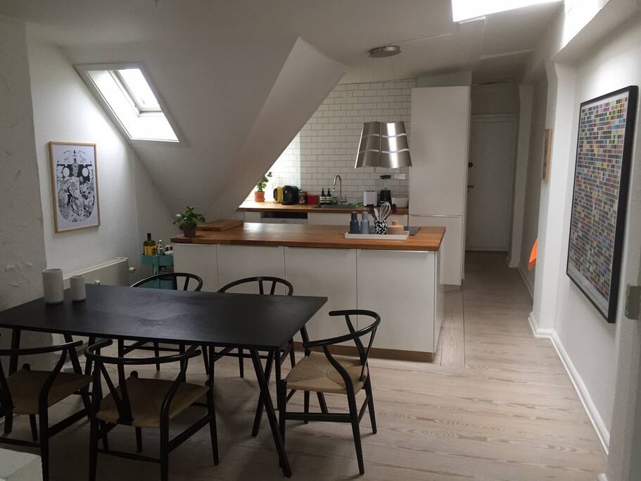 Kitchen and dining area