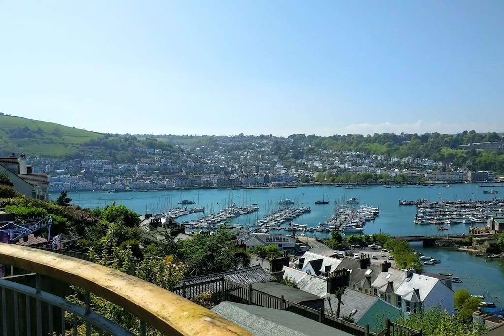 view of Dart estuary from house
