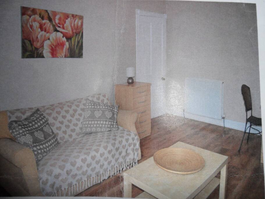 Living Room With Bed Settee