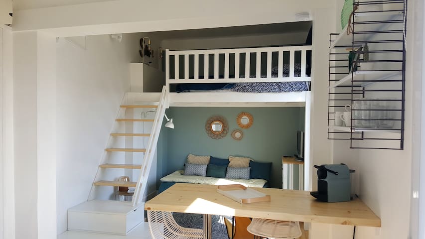 Home Eleven : charmant studio à 2 pas de la mer