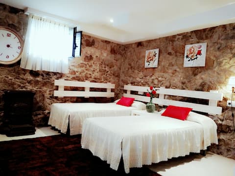 Rustic cottage with sea views