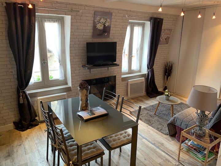 F2 31 M 2 apartment, Le St Pierre, view of the square