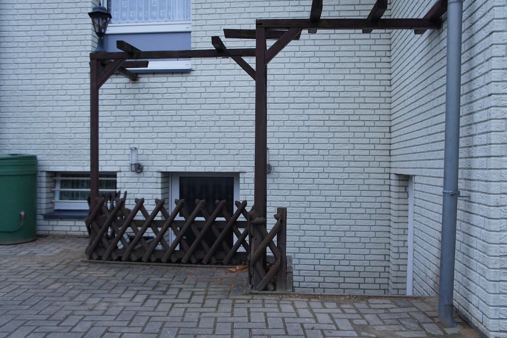 Entrance to the Basement floor from the backside of the house