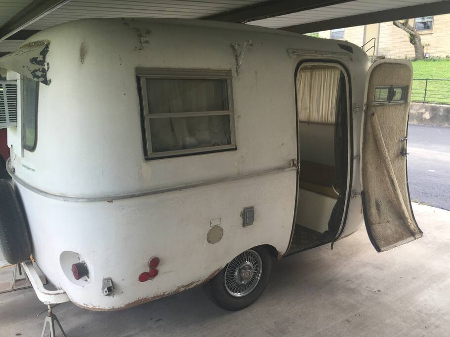 Camper under carport