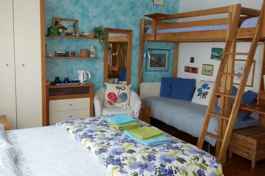camera azzurra 4 posti letto
